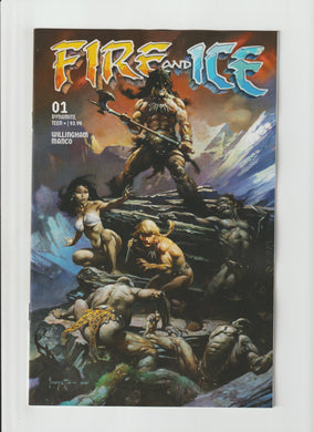 FIRE AND ICE #1 FRAZETTA MOVIE POSTER ART VARIANT