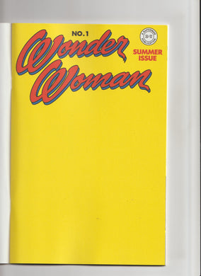 WONDER WOMAN #1 (1942) FACSIMILE EDITION BLANK VARIANT