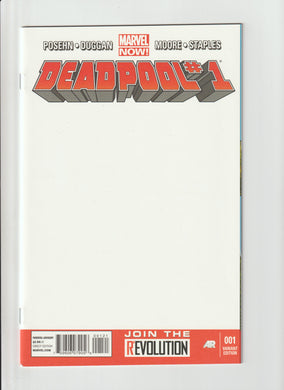 Deadpool 1 Vol 4 Blank Variant