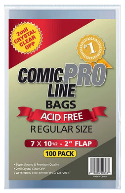 Comic Pro Line Regular Bags 100 Pack