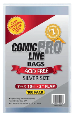 Comic Pro Line Silver Bags 100 Pack